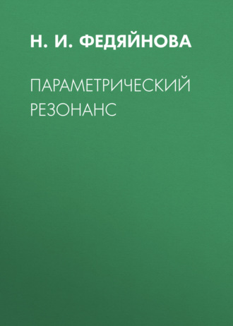 Обложка книги «Параметрический резонанс»