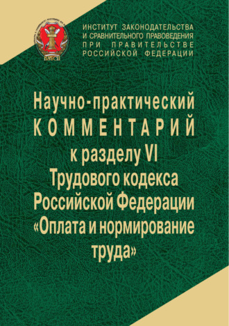 Обложка книги «Научно-практический комментарий к разделу VI Трудового кодекса РФ «Оплата и нормирование труда»»