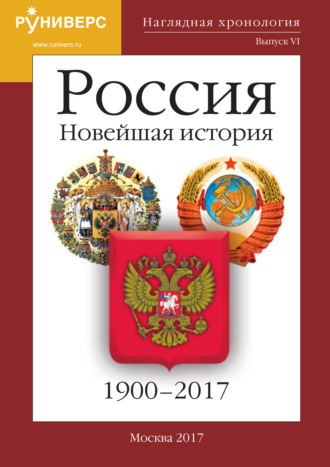 Обложка книги «Наглядная хронология. Выпуск VI. Россия. Новейшая история. 1900 – 2017»