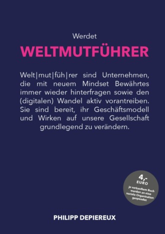 Philipp Depiereux. Werdet WELTMUTF?HRER