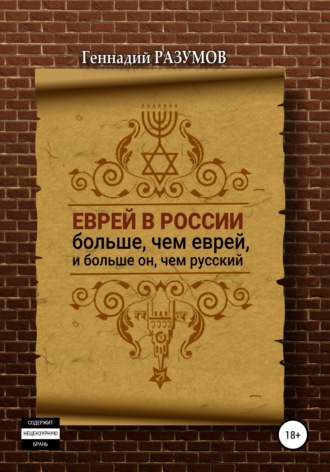 Обложка книги «Еврей в России больше, чем еврей, и больше он, чем русский»