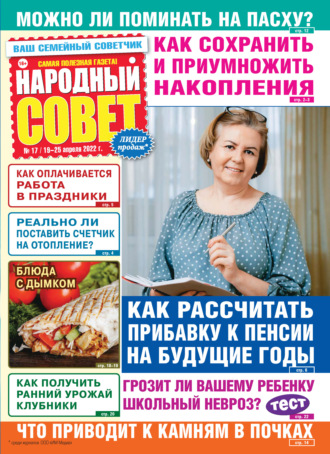 Обложка книги «Народный совет №17/2022»