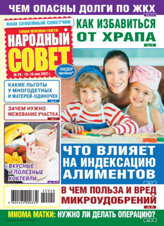 Обложка книги «Народный совет №20/2022»