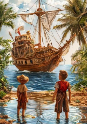 Обложка книги «На кокосовой «Скорлупке» по банановым озёрам»