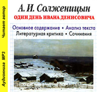 Обложка книги «А. И. Солженицын «Один день Ивана Денисовича». Биографические сведения. Краткое содержание произведения. Анализ текста. Примеры сочинений»