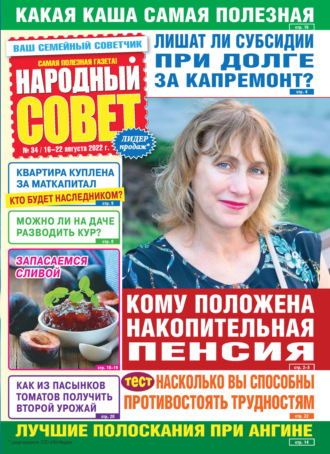 Обложка книги «Народный совет №34/2022»