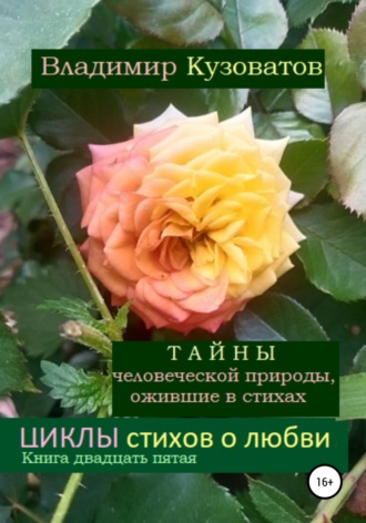 Обложка книги «Тайны человеческой природы, ожившие в стихах. Циклы стихов о любви. Книга двадцать пятая»