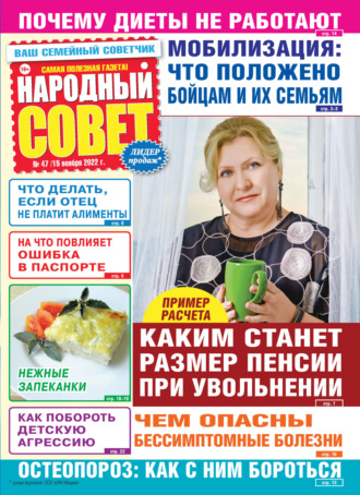 Обложка книги «Народный совет №47/2022»
