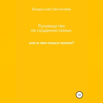 Обложка книги «Руководство по созданию семьи, или В чем смысл жизни?»