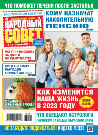 Обложка книги «Народный совет №01-02/2023»