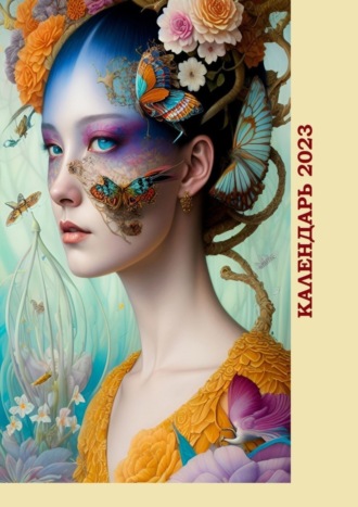 Обложка книги «Календарь-2023. Японские женщины, цветочный художественный стиль»