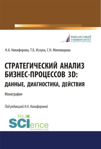 Наталья Александровна Никифорова. Стратегический анализ бизнес-процессов 3D. Данные, диагностика, действия. (Аспирантура, Магистратура). Монография.