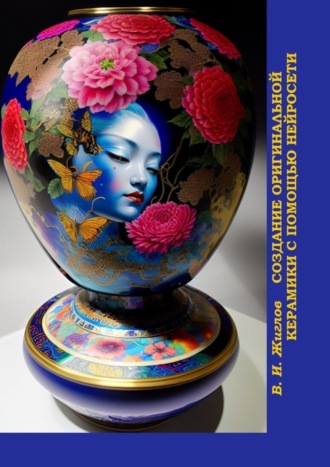 Обложка книги «Создание оригинальной керамики с помощью нейросети. Китайские фарфоровые вазы»