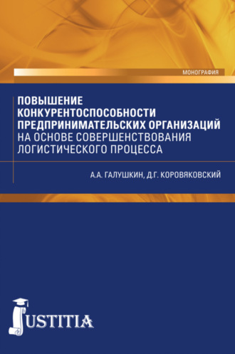 Александр Александрович Галушкин. Повышение конкурентоспособности предпринимательских организаций на основе совершенствования логистического процесса. (Аспирантура, Магистратура). Монография.