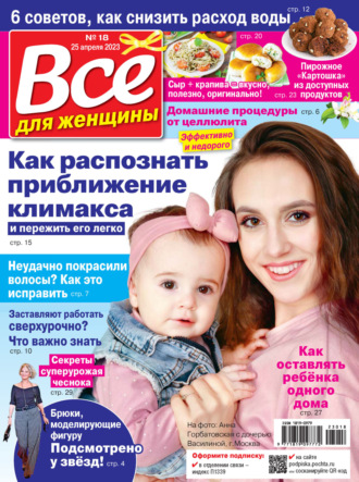 Обложка книги «Всё для женщины №18/2023»