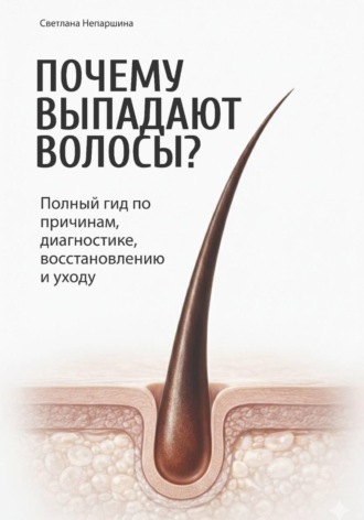 Обложка книги «ПОЧЕМУ ВЫПАДАЮТ ВОЛОСЫ? Полный гид по причинам, диагностике, восстановлению и уходу»