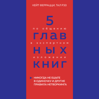Обложка книги «5 главных книг по общению в экспертном изложении. Книга 1. Никогда не ешьте в одиночку и другие правила нетворкинга – Кейт Феррацци, Тал Рэз»