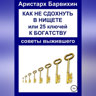 Обложка книги «Как не сдохнуть в нищете, или 25 ключей к богатству»