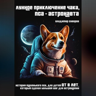 Обложка книги «Лунное приключение Чака, пса-астронавта»