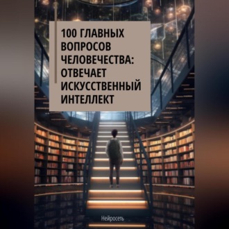 Обложка книги «100 главных вопросов человечества: отвечает искусственный интеллект»
