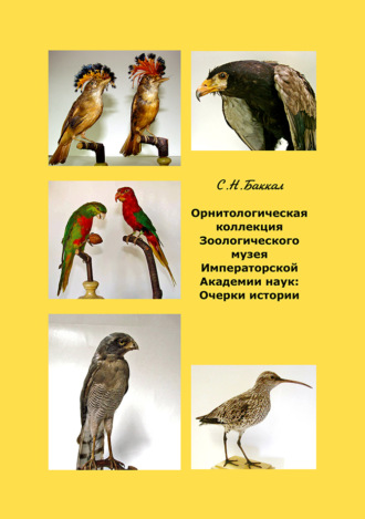 Обложка книги «Орнитологическая коллекция Зоологического музея Императорской Академии наук. Очерки истории»
