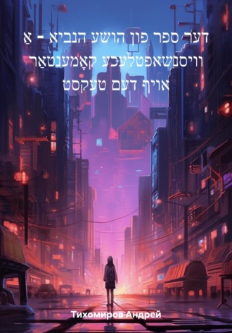 Обложка книги «דער ספר פון הושע הנביא – אַ וויסנשאפטלעכע קאָמענטאַר אויף דעם טעקסט»