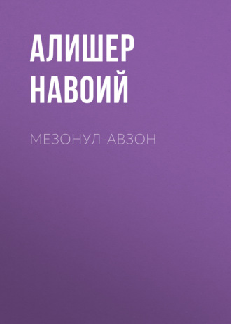 Обложка книги «Мезонул-авзон»