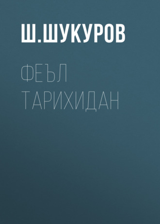 Обложка книги «Феъл тарихидан»