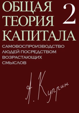 Обложка книги «Общая теория капитала. Самовоспроизводство людей посредством возрастающих смыслов. Часть вторая»