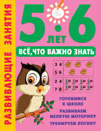 Обложка книги «Развивающие занятия. Всё, что важно знать. 5-6 лет»