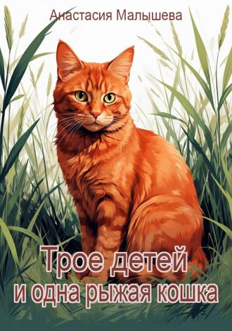 Обложка книги «Трое детей и одна рыжая кошка»