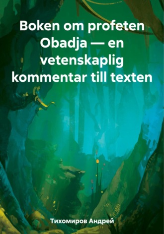 Обложка книги «Boken om profeten Obadja – en vetenskaplig kommentar till texten»