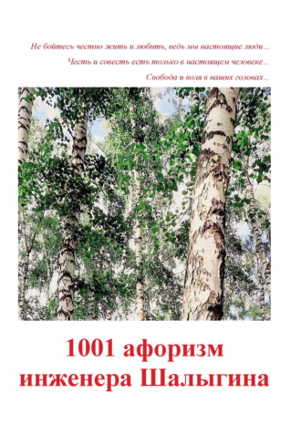 Обложка книги «1001 афоризм инженера Шалыгина»