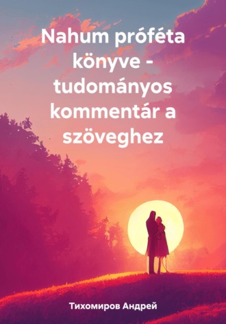Обложка книги «Nahum próféta könyve – tudományos kommentár a szöveghez»