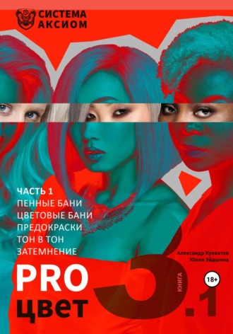 Обложка книги «PRO цвет. Том 3. Часть 1 (пенные бани, цветовые бани, окрашивание тон в тон, затемнение волос)»