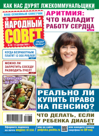 Обложка книги «Народный совет №38/2023»