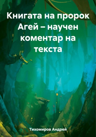 Обложка книги «Книгата на пророк Агей – научен коментар на текста»
