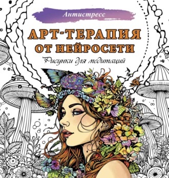 Обложка книги «Арт-терапия от нейросети. Рисунки для медитаций»