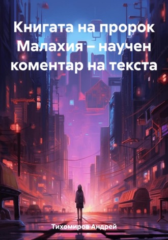 Обложка книги «Книгата на пророк Малахия – научен коментар на текста»