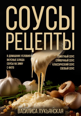 Обложка книги «Соусы. Рецепты. Томатный соус. Сливочный соус. Классический соус. Соевый соус. В домашних условиях. Вкусные блюда. Соусы на зиму с фото»