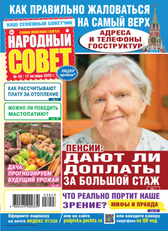 Обложка книги «Народный совет №43/2023»