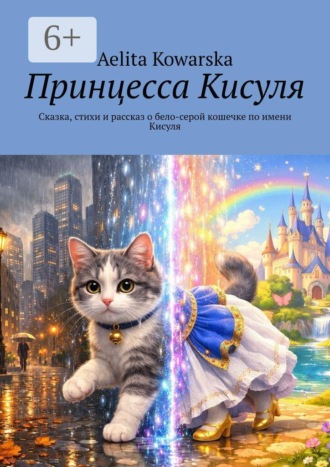 Обложка книги «Принцесса Кисуля. Сказка, стихи и рассказ о бело-серой кошечке по имени Кисуля»