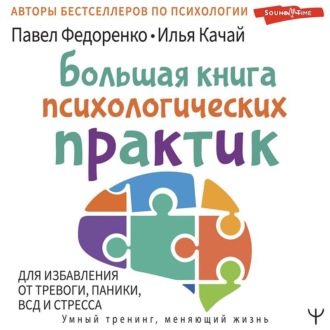 Обложка книги «Большая книга психологических практик для избавления от тревоги, паники, ВСД и стресса»