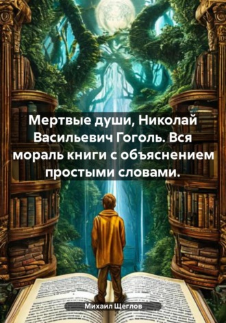 Обложка книги «Мертвые души, Николай Васильевич Гоголь. Вся мораль книги с объяснением простыми словами.»