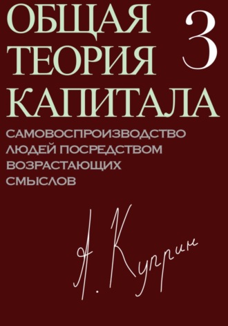 Обложка книги «Общая теория капитала. Самовоспроизводство людей посредством возрастающих смыслов. Часть третья»
