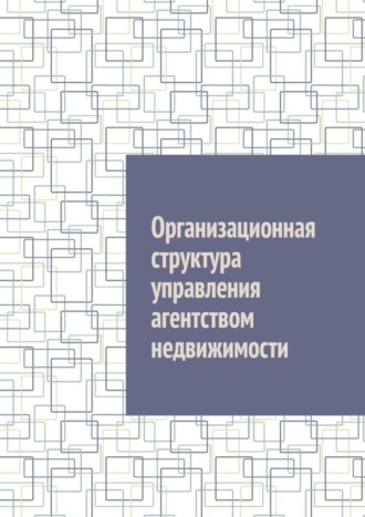 Обложка книги «Организационная структура управления агентством недвижимости»