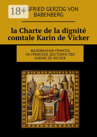 Обложка книги «La Charte de la dignité comtale Karin de Vicker. Жалованная грамота на графское достоинство Karine de Wicker»
