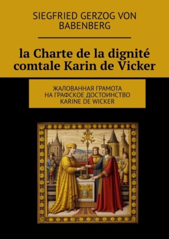 Siegfried gerzog von Babenberg. La Charte de la dignit? comtale Karin de Vicker. Жалованная грамота на графское достоинство Karine de Wicker