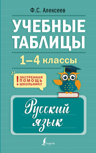 Обложка книги «Учебные таблицы. Русский язык. 1-4 классы»