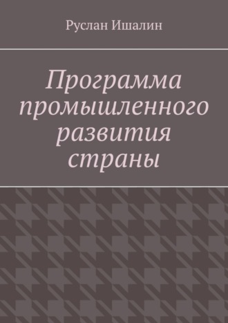 Обложка книги «Программа промышленного развития страны»